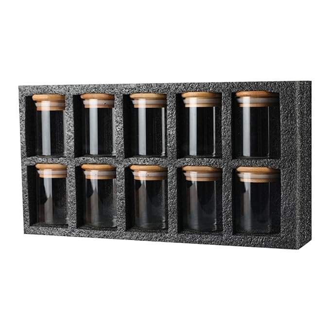 10 Pack storage jar set