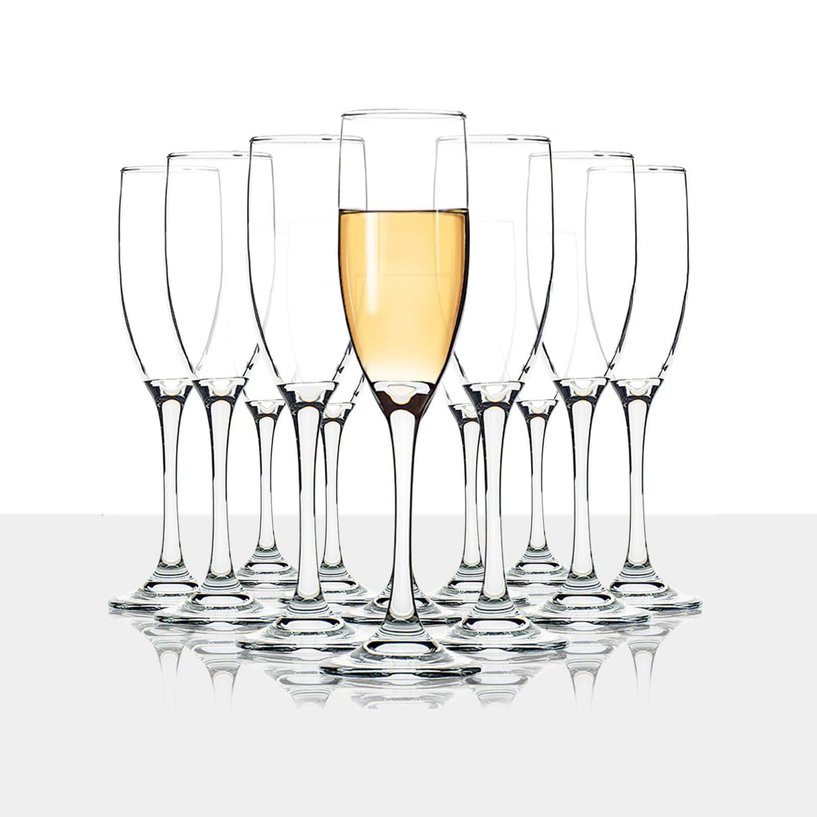 Classic Champagne Flutes, Set of 12