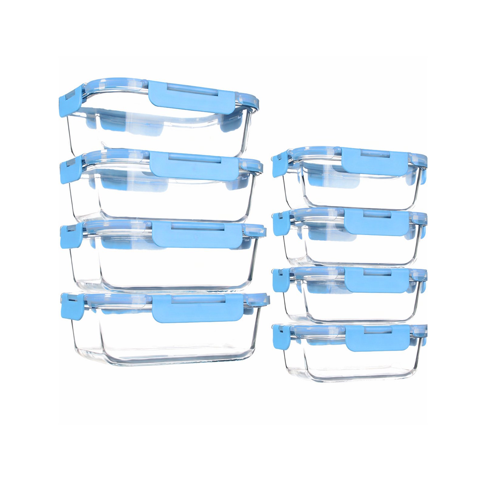 Glass Food Storage Containers, 8 Pack